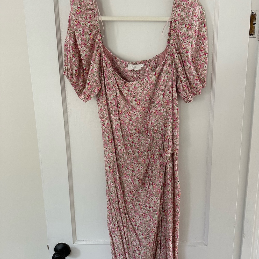 ASTR The Label Floral Pink Women's Dress